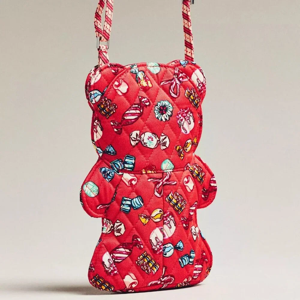 NWT $68 Price Firm Vera Bradley x Anthropologie Classic Bear Crossbody Bag 145. - Picture 2 of 11